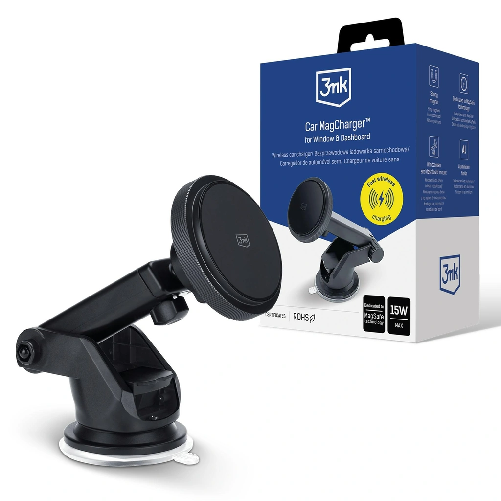 3mk Car MagCharger™ for Window & Dashboard - LeszkoMotoTV