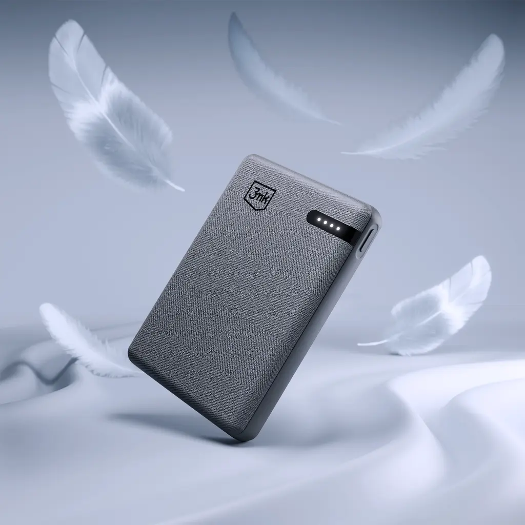Accessories - 3mk Pocket Powerbank 5,000mAh 12W USB 1C-Grey - LeszkoMotoTV