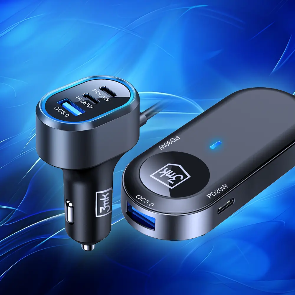 3mk Double Car Charger PD 135W - LeszkoMotoTV