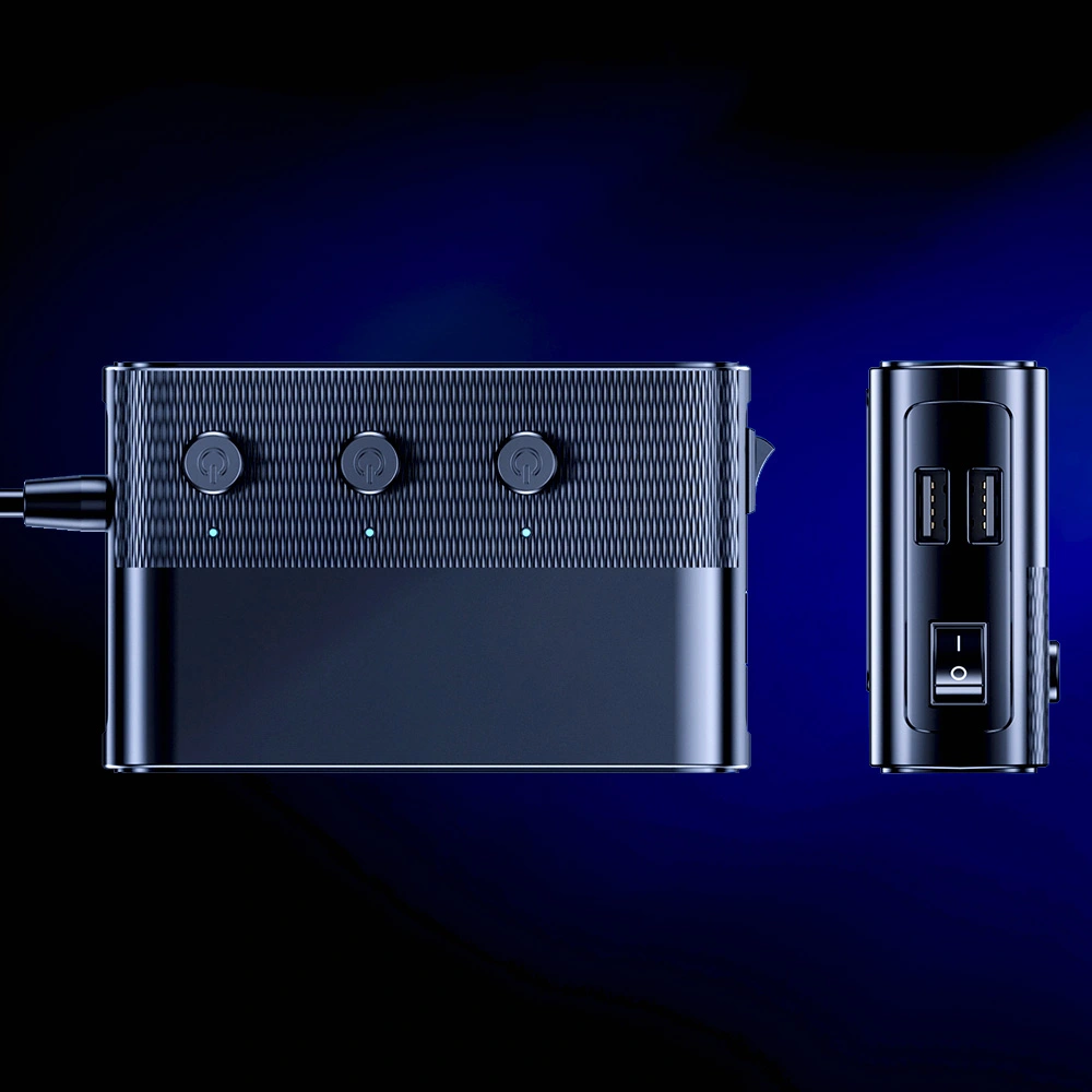 3mk Car Power Splitter 120W PD QC PPS USB 3A1C3Socket Black - LeszkoMotoTV