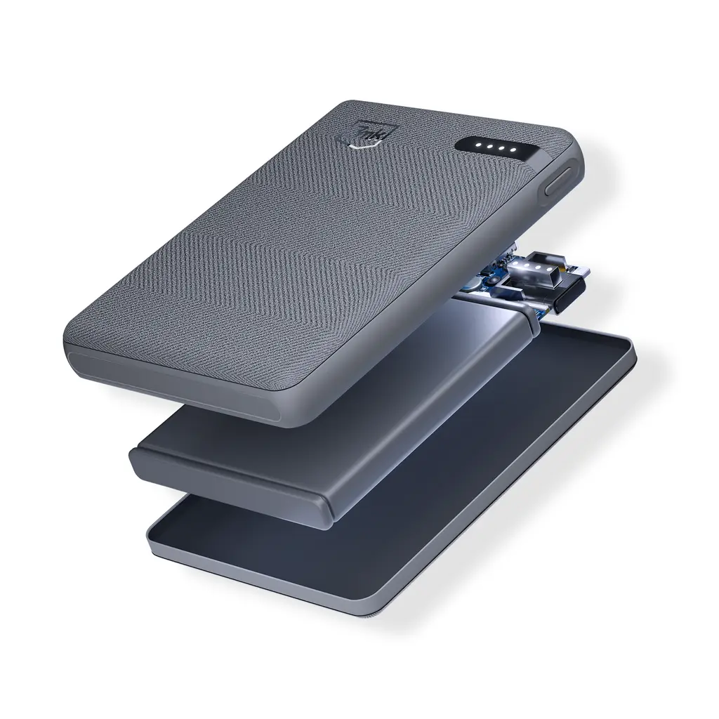 Accessories - 3mk Pocket Powerbank 5,000mAh 12W USB 1C-Grey - LeszkoMotoTV