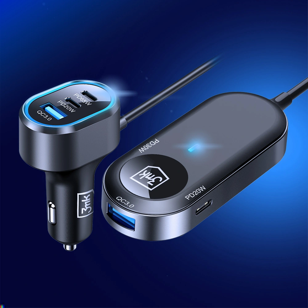 3mk Double Car Charger PD 135W - LeszkoMotoTV