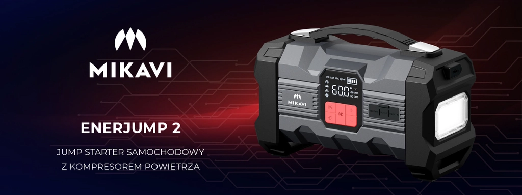 Mikavi EnerJump 2 – Jump starter z kompresorem powietrza - Mateusz Mac