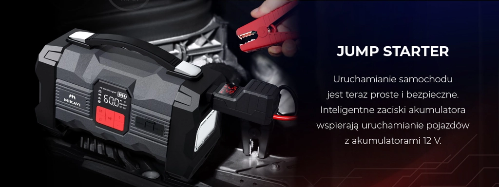 Mikavi EnerJump 2 – Jump starter z kompresorem powietrza - Mateusz Mac