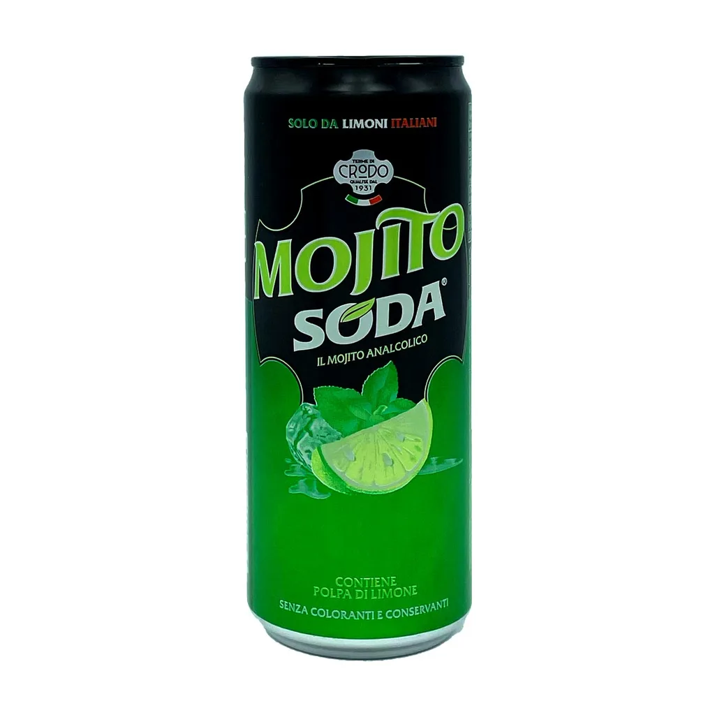 Włoskie napoje gazowane z sokiem – Oran-Soda / Lemon Soda / Mojito Soda zestaw 9x330 ml  - Dim