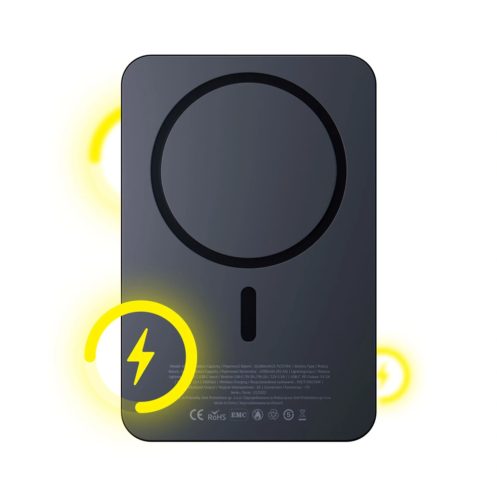 Accessories - 3mk MagSynergy 10,000mAh 22.5W USB 1C1L-Grey - Michał Pętala