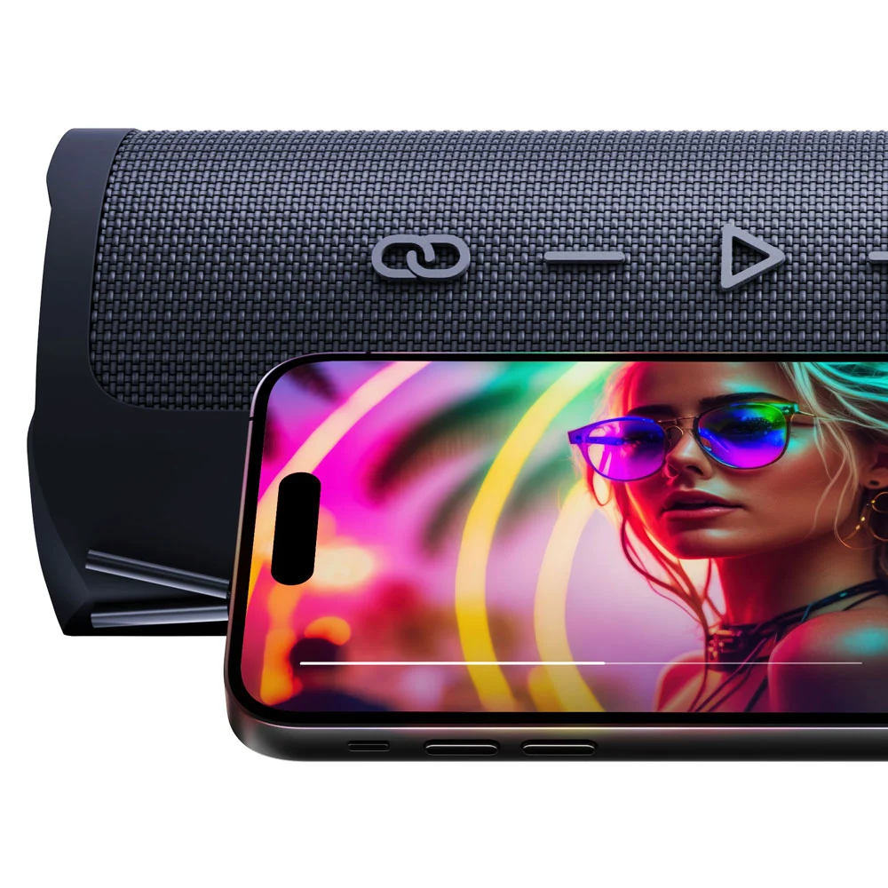 Bezprzewodowy głośnik 30W Bluetooth 5.3 TWS IPX7 3mk Fuego™ Black - Akiamino