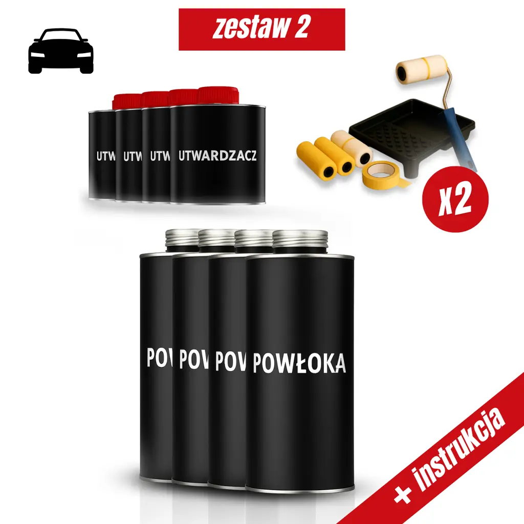 Zestaw do malowania skutera wałkiem czarny strukturalny - LeszkoMotoTV