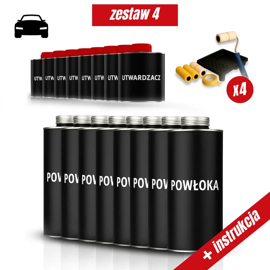 Zestaw do malowania skutera wałkiem czarny strukturalny - LeszkoMotoTV