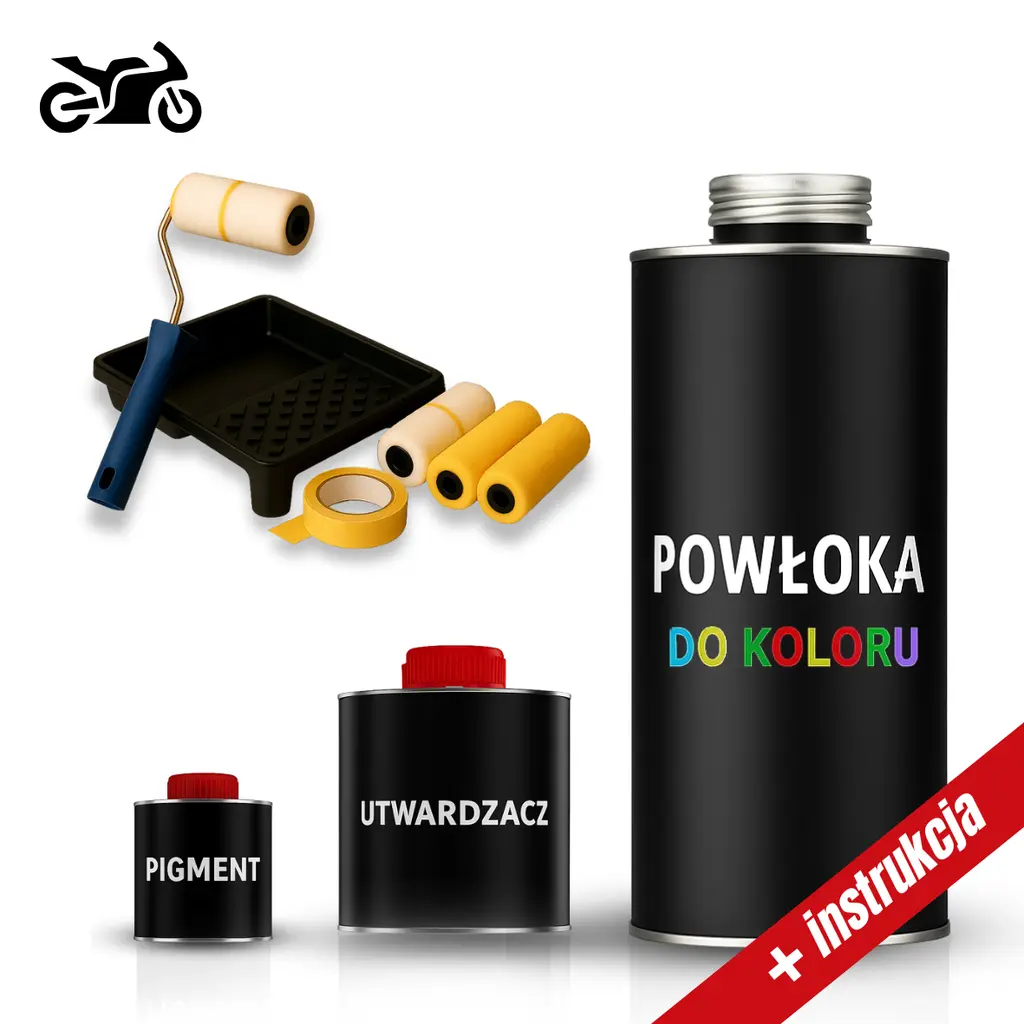 Zestaw do malowania skutera wałkiem KOLOR strukturalny - LeszkoMotoTV