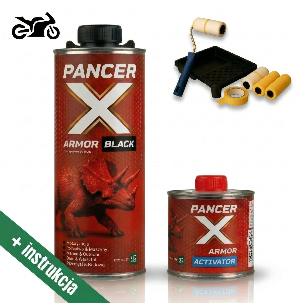 PancerX BLACK do malowania skutera wałkiem czarny -