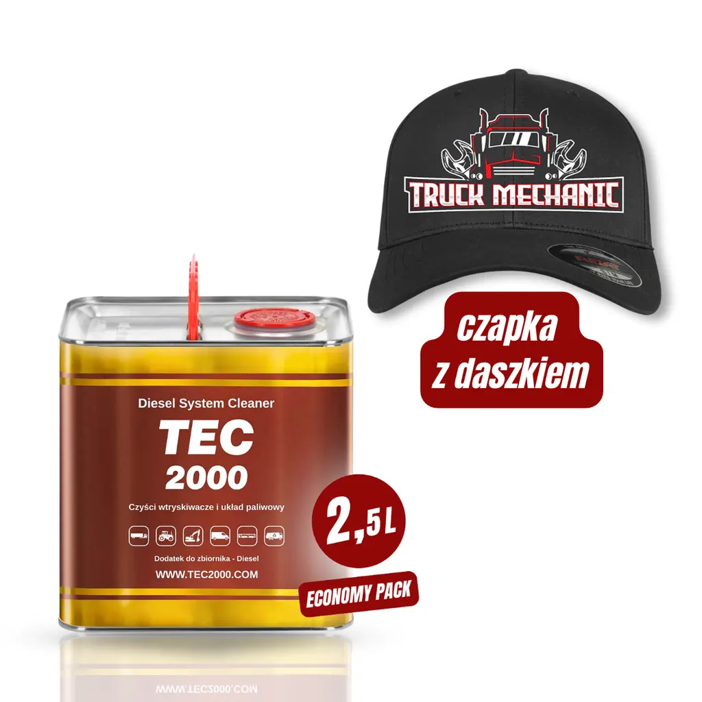 TEC 2000 Diesel System Cleaner 2,5 L + czapka z daszkiem - MOTODAMA