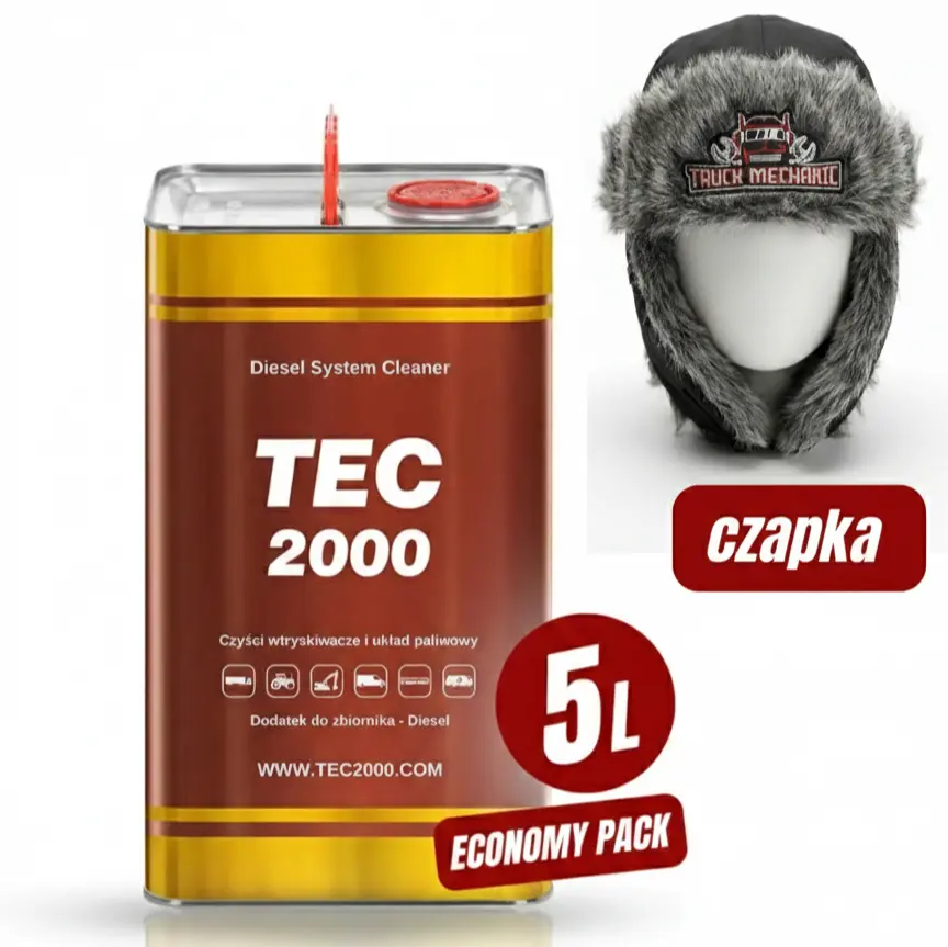 TEC 2000 Diesel System Cleaner 5 L + czapka uszatka Truck Mechanic - MOTODAMA