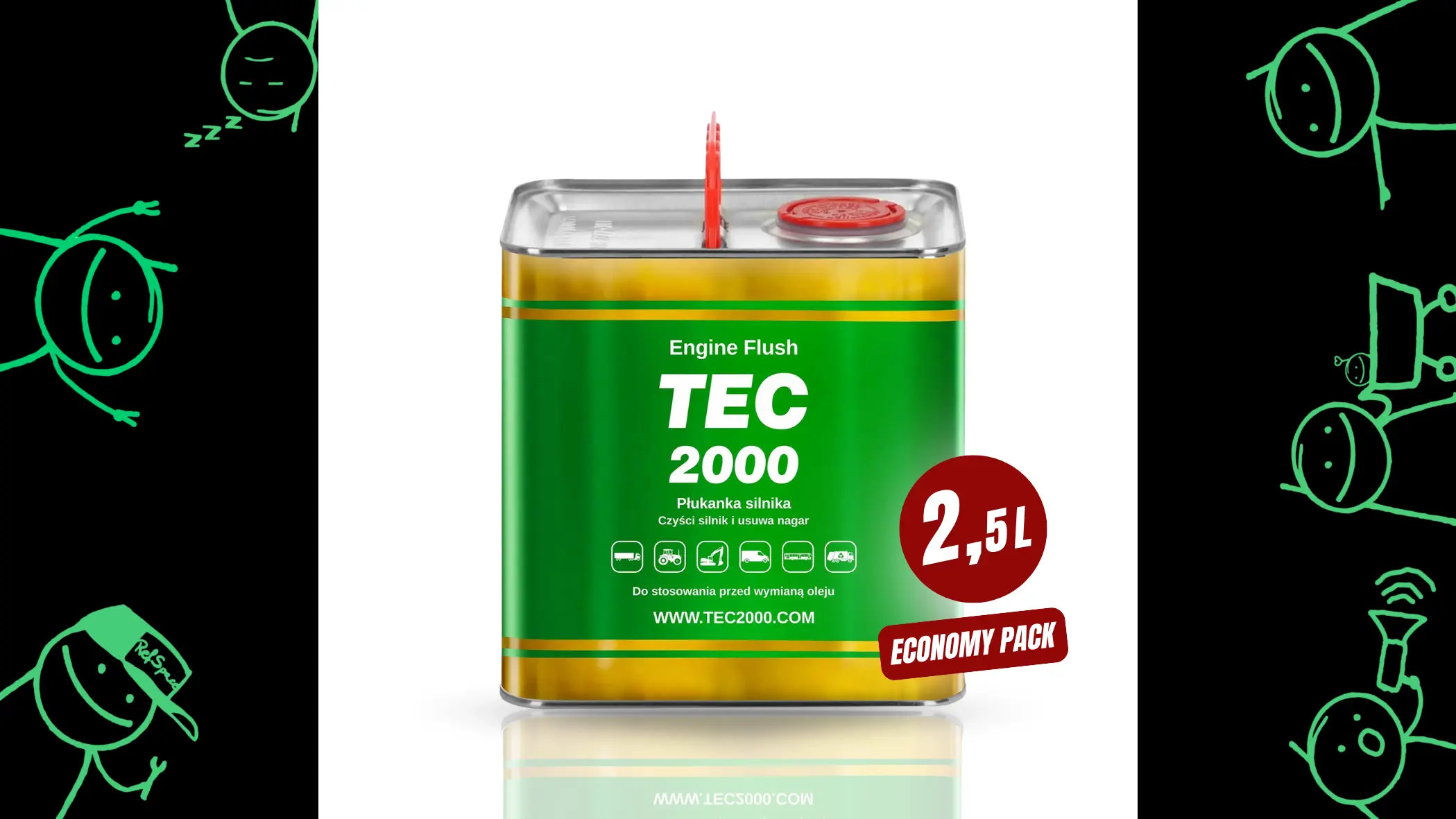 TEC 2000 Engine Flush 2.5 L - Truck Mechanic from Poland