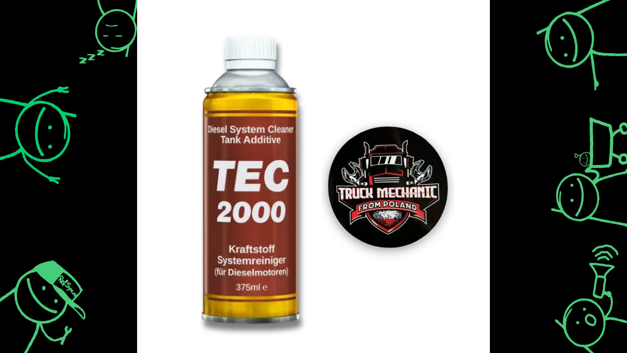 Dodatek do paliwa Diesel TEC 2000 Diesel System Cleaner + naklejka ...