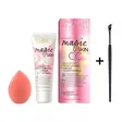Zestaw Eveline Magic Skin CC z gąbeczką + pędzelek GRATIS