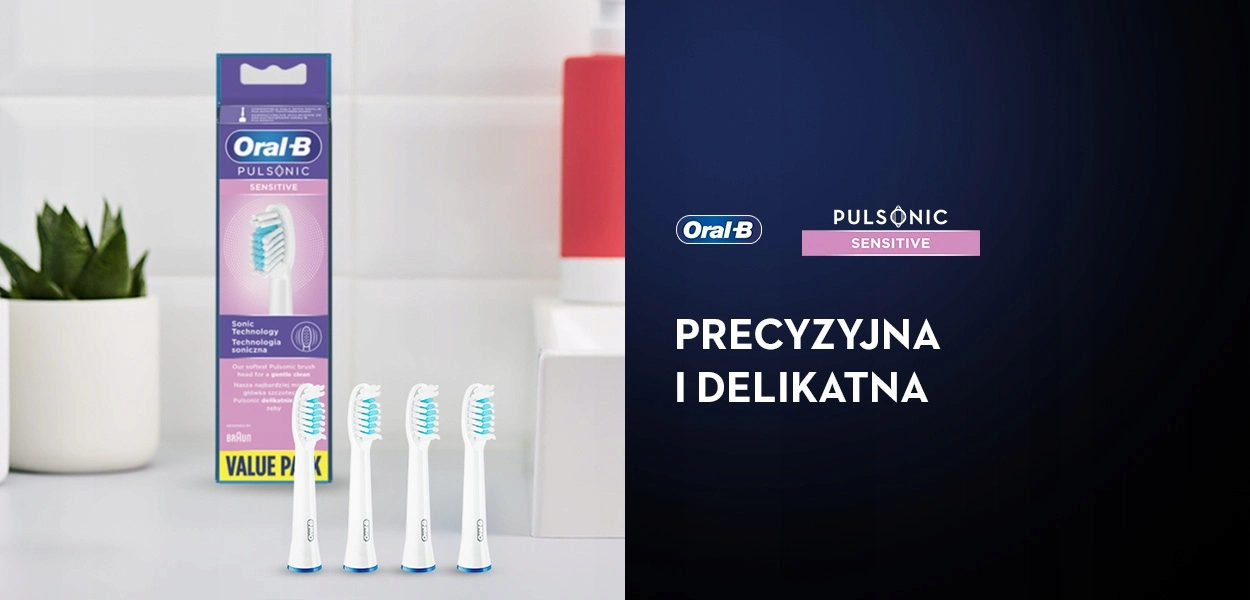 Końcówki do szczoteczki Oral-B Pulsonic Sensitive - Kevin