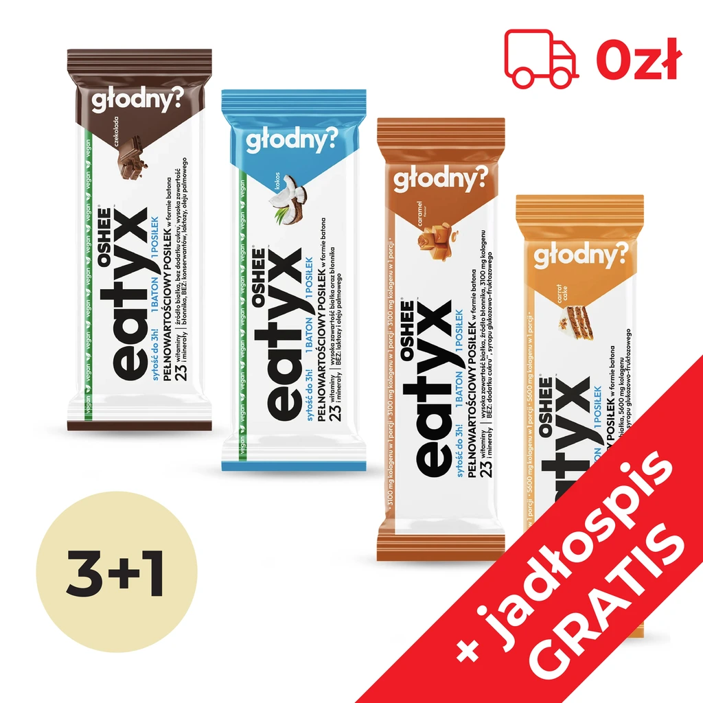 eatyx 3+1 GRATIS - posiłek w formie batona + darmowa dostawa - Paula Ślęzak