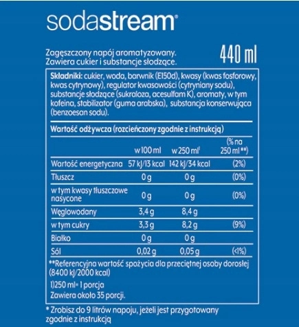 SODASTREAM – zestaw syropów do saturatora PEPSI + 7UP + MIRINDA - Dim