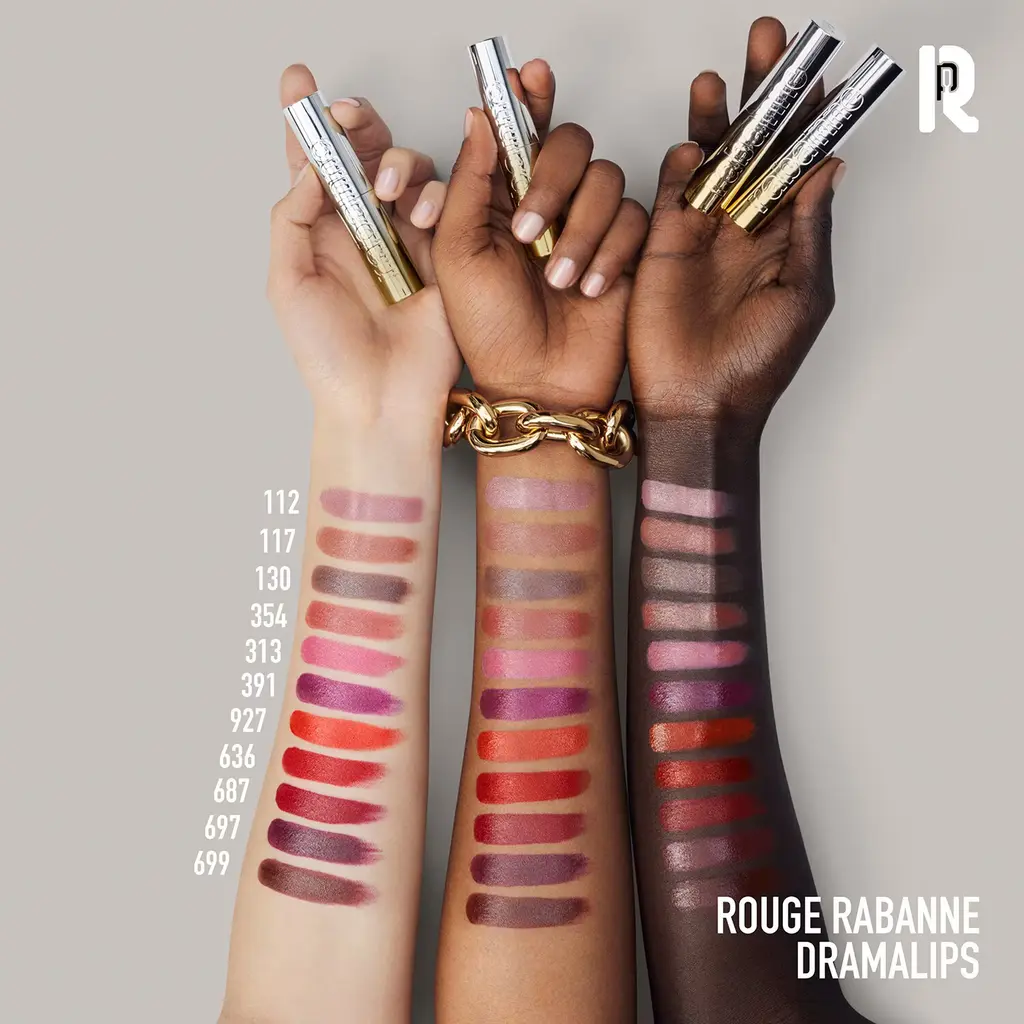 RABANNE MAKEUP Dramalips Glassy - Wysoce napigmentowana szminka - Tryfonka maluje
