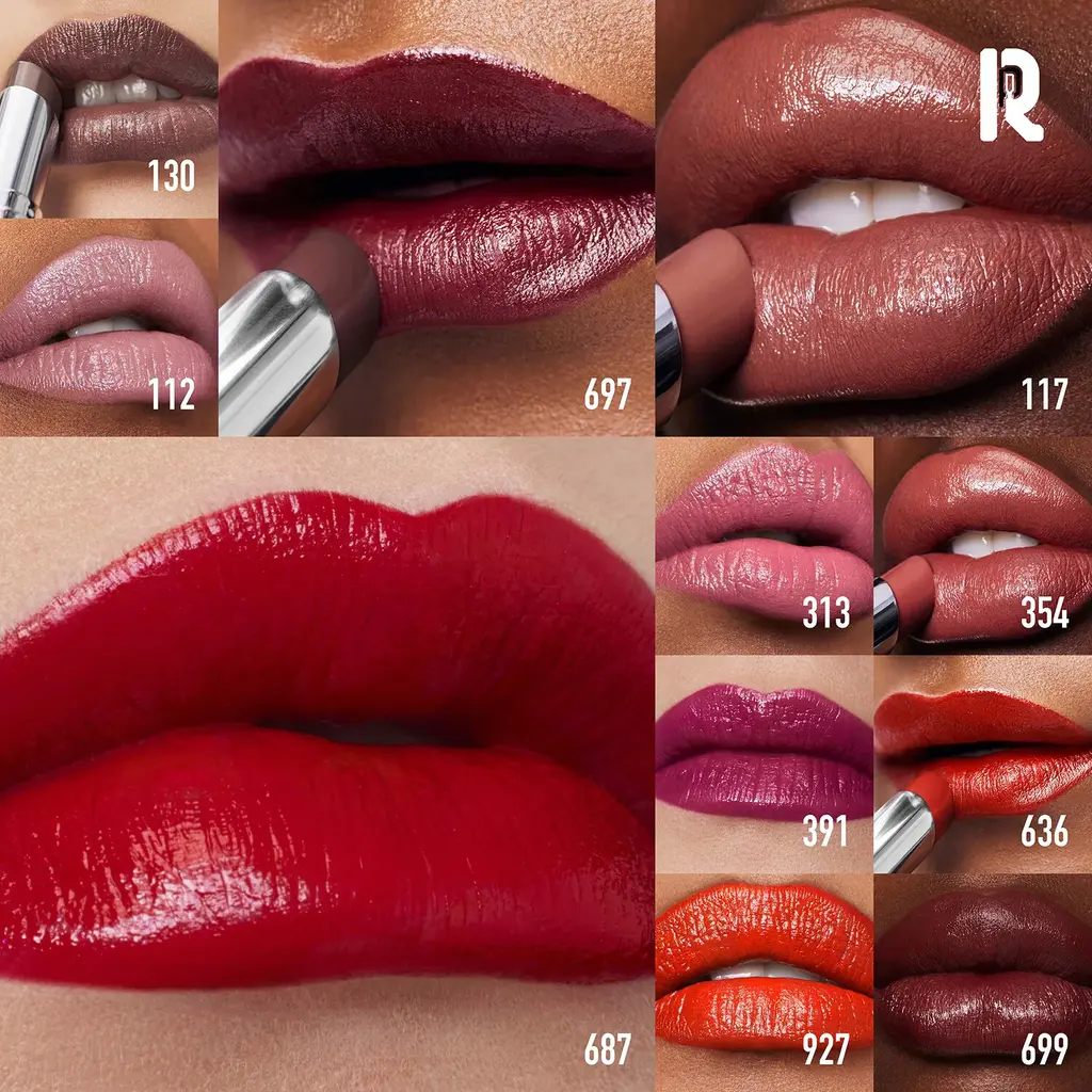 RABANNE MAKEUP Dramalips Glassy - Wysoce napigmentowana szminka - Tryfonka maluje