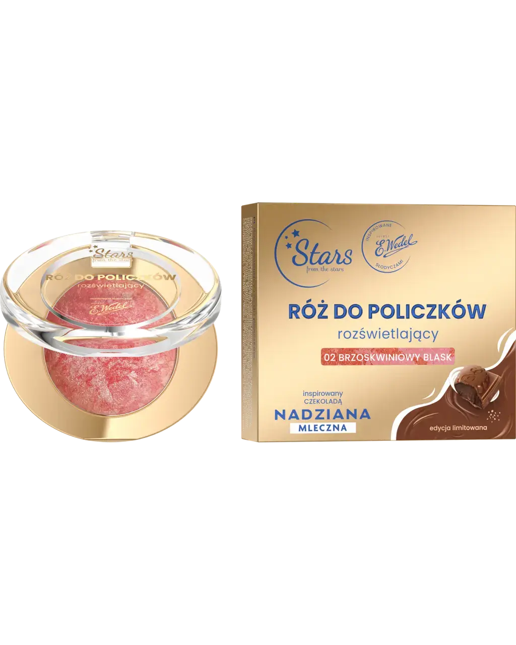 Tryfonkowy zestaw STARS from the stars & WEDEL, pędzelek do makijażu i bilet na pokaz makijażu - Tryfonka maluje
