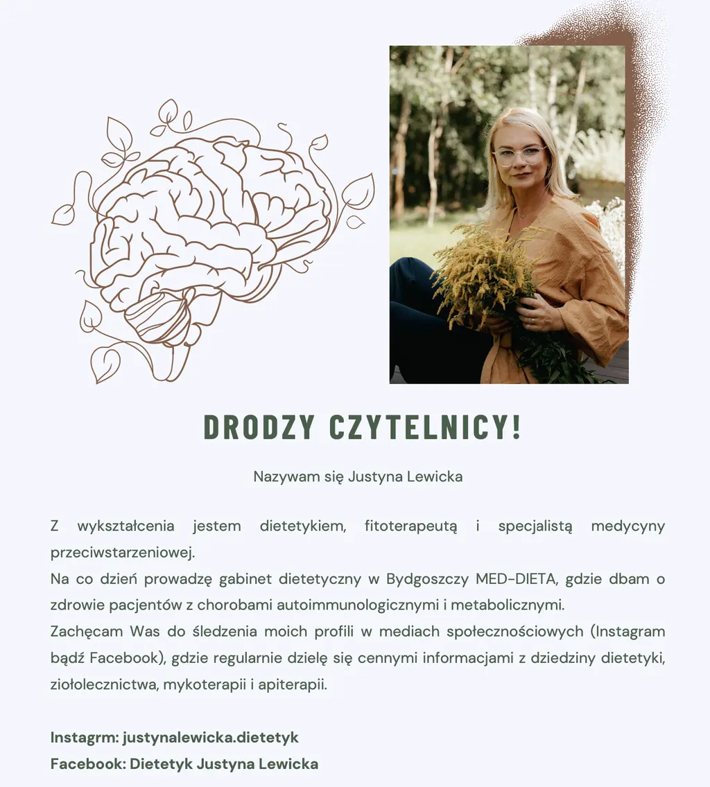 eBook "Mgła mózgowa" - dietetyk Justyna Lewicka - Dietetyk - Zielarz Justyna Lewicka