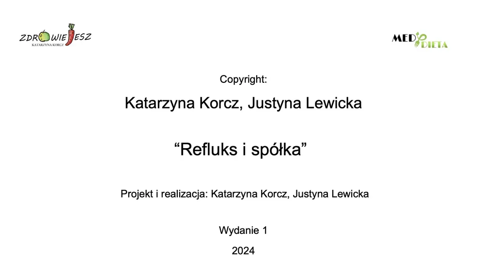 eBook „Refluks i spółka – naturalne terapie”  - Dietetyk - Zielarz Justyna Lewicka