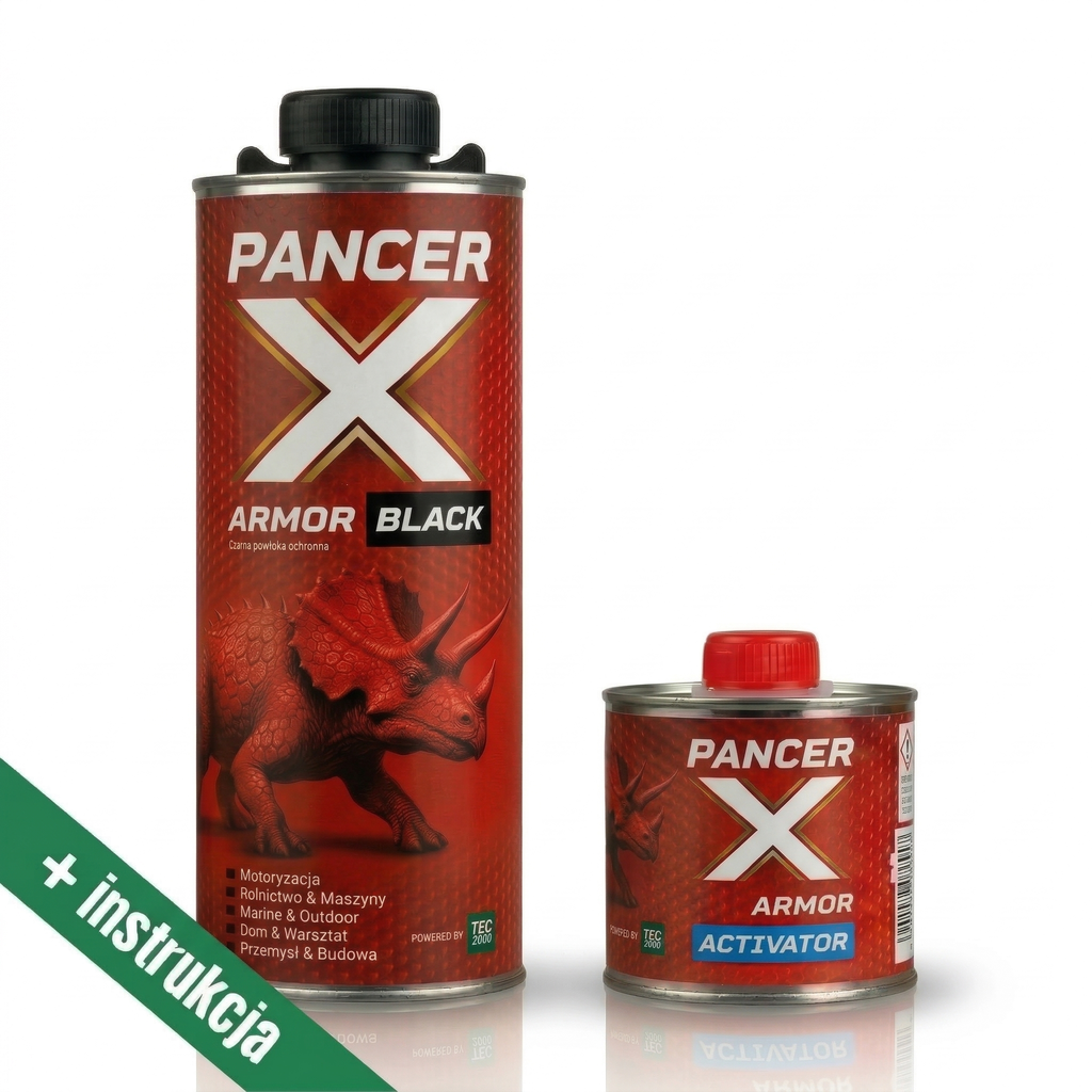 PancerX Black Zestaw do malowania auta wałkiem czarny -