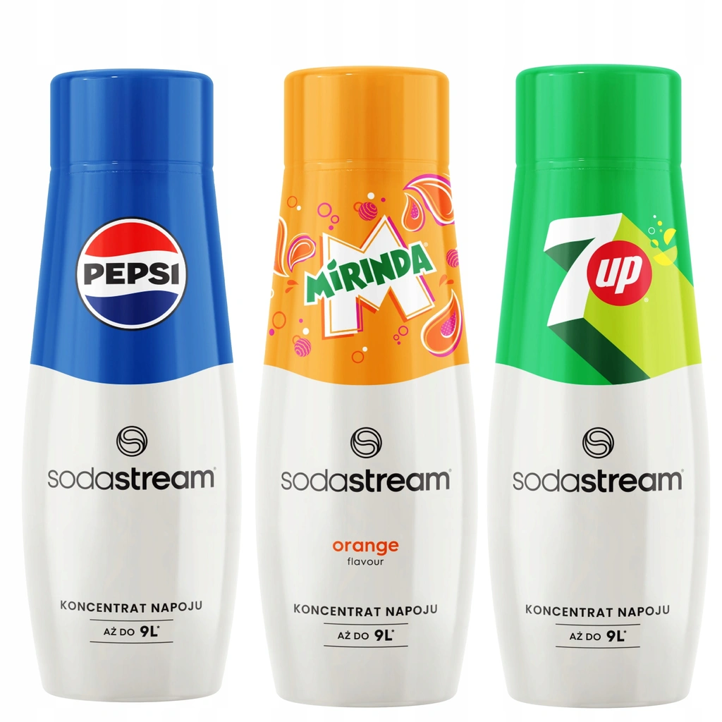 SODASTREAM – zestaw syropów do saturatora PEPSI + 7UP + MIRINDA - awnuk28