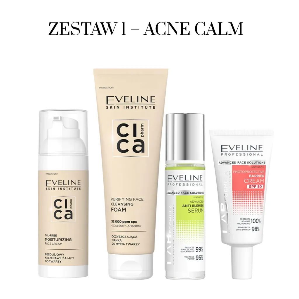 Zestaw 1 - Acne Calm - Eveline Cosmetics - Kampanie z RefSpace