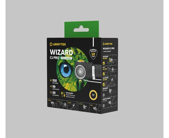 Latarka Armytek Wizard C1 Pro Magnet USB (warm light) - Leszek Kaminski