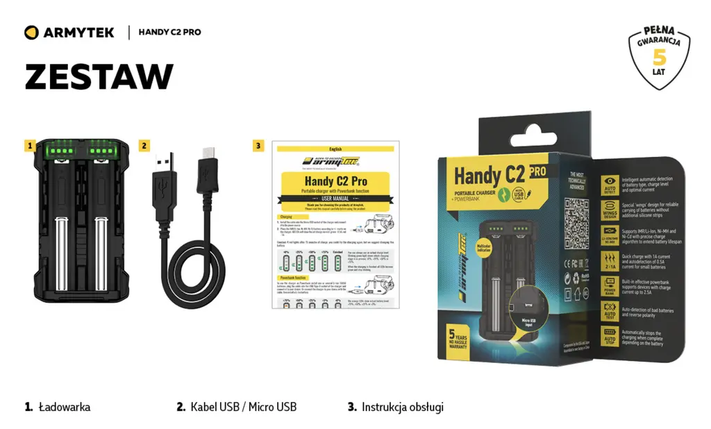 Ładowarka Armytek Handy C2 Pro - Leszek Kaminski 