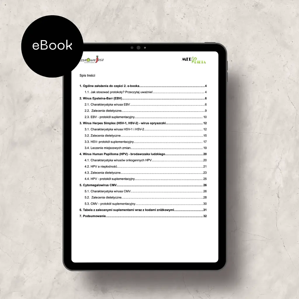 eBook "Sekrety naturalnej terapii. HPV-EBV-HSV-CMV" - 2 części - Lucja