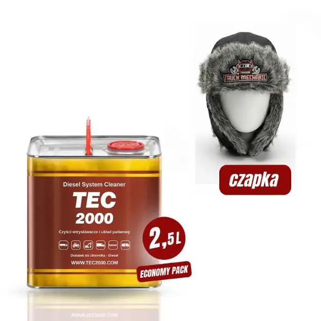 TEC 2000 Diesel System Cleaner 2,5 L + czapka uszatka Truck Mechanic - Truck Mechanic from Poland