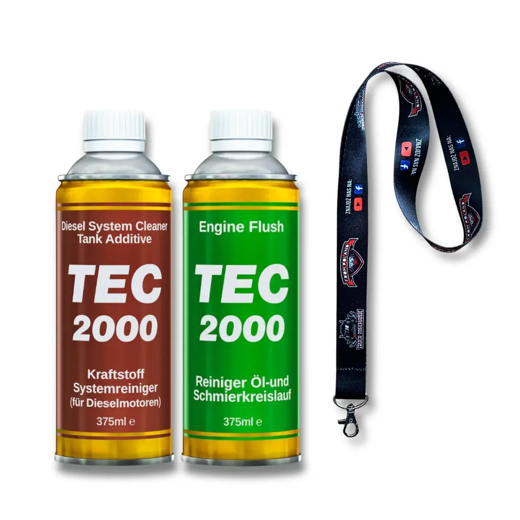 Zestaw do Diesla TEC 2000 – Engine Flush i Diesel System Cleaner + smycz - Truck Mechanic from Poland