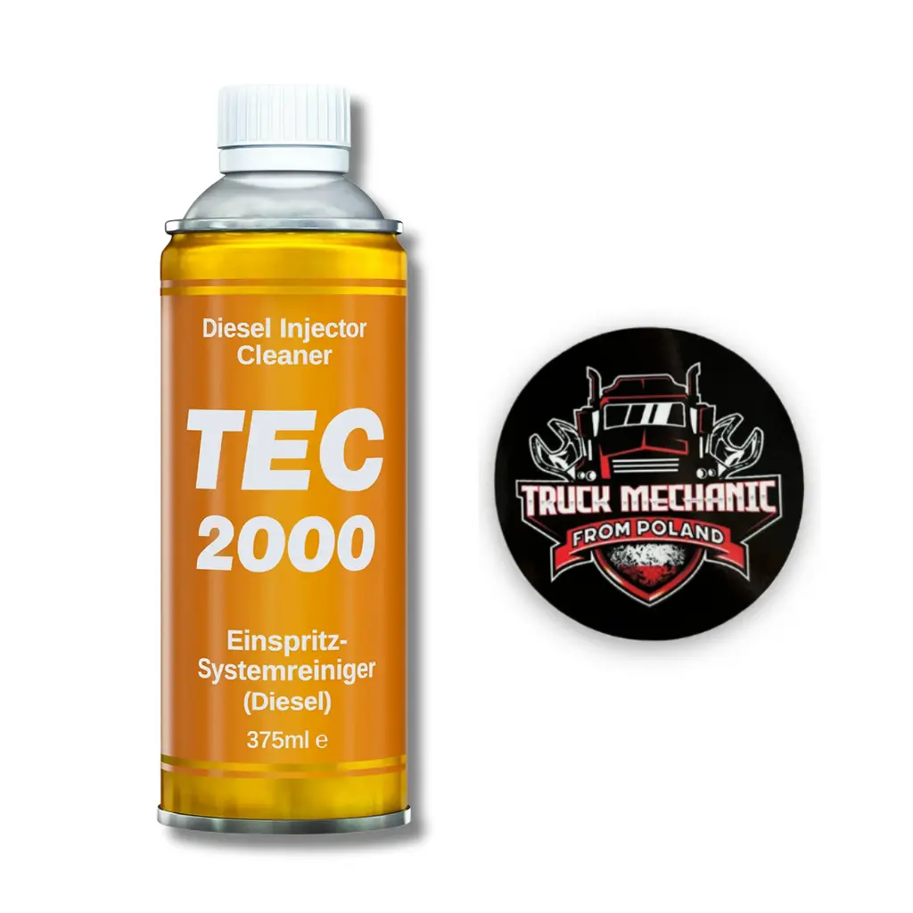 Czyszczenie wtrysków TEC 2000 Diesel Injector Cleaner + naklejka - Truck Mechanic from Poland