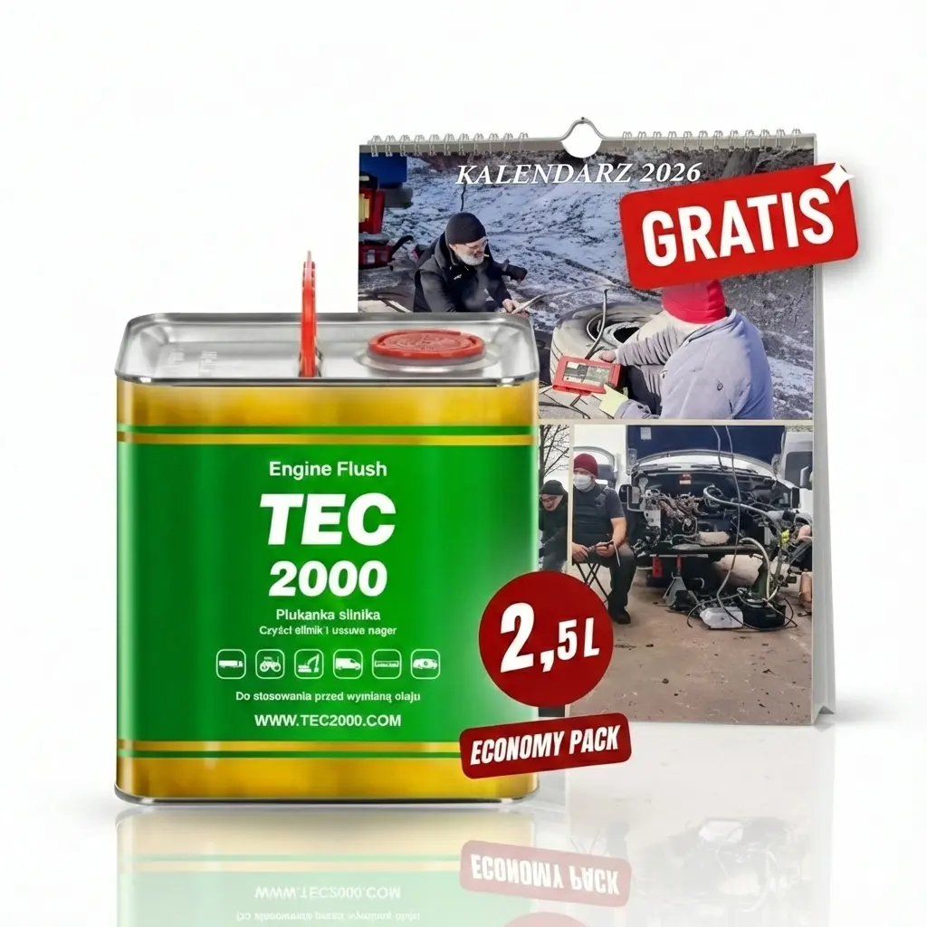 TEC 2000 Engine Flush 2.5 L + Kalendarz GRATIS - Truck Mechanic from Poland