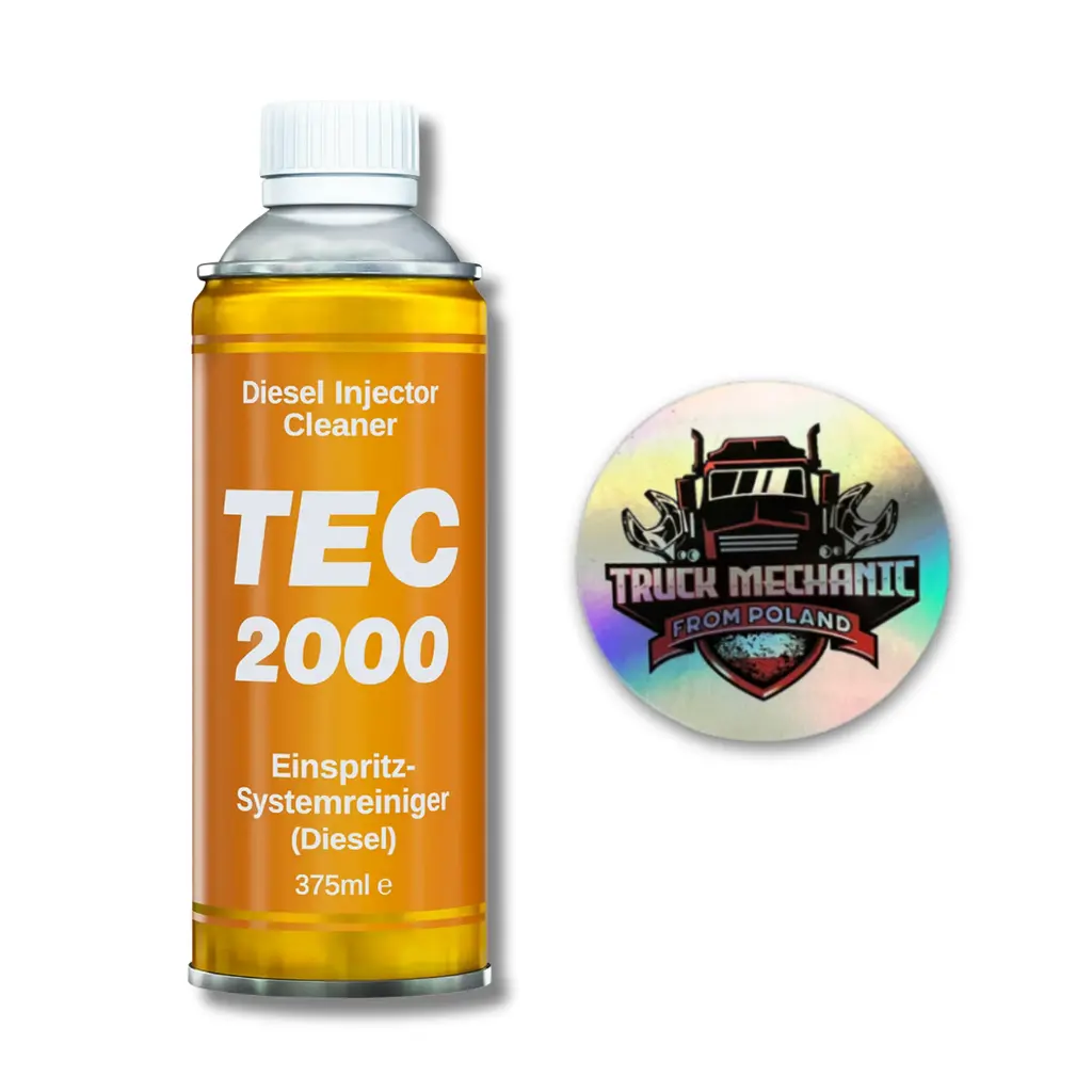 Czyszczenie wtrysków TEC 2000 Diesel Injector Cleaner + naklejka - Truck Mechanic from Poland