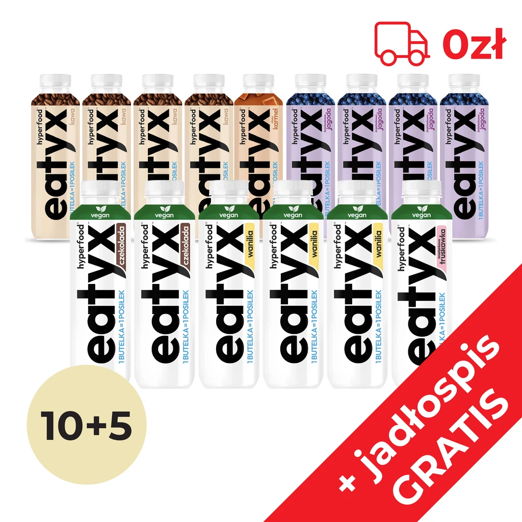 eatyx 10+5 GRATIS - posiłek w płynie + darmowa dostawa - Seweryn Kiełpin 